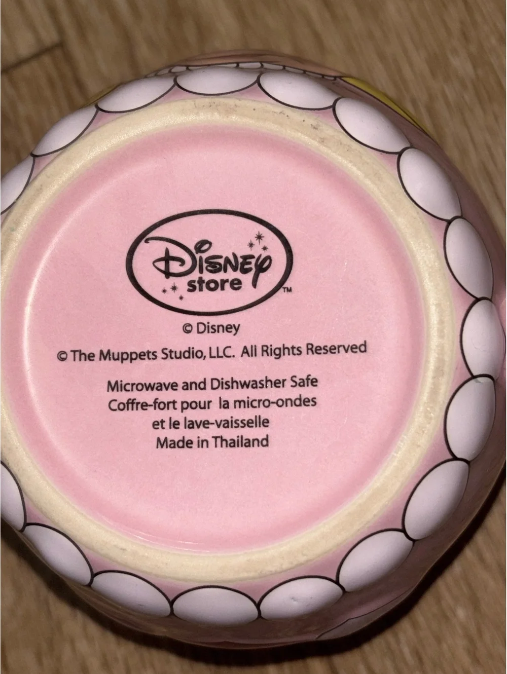 Disney Store Miss Piggy Muppets Pink Heart Mug D115